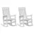 Ljuljačka 2 pcs Bijelo 92 x 70 x 108 cm Polietilen