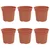 Okrugla saksija za cveće 6 pcs Crvena cigla O 15 x 12 cm