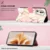 Maska za telefon na preklop Marble za Honor 200 Smart/ X7c geometry, Roze