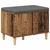 Klupa za hodnik s jastukom s vratima Staro drvo 60 x 38 x 46 cm