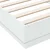 vidaXL Posteljni okvir z LED Bela 80 x 200 cm Inženirski les