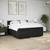Vidaxl Box spring postelja z vzmetnico črn 200x200 cm blago