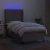 Vidaxl Box spring postelja z vzmetnico LED taupe 90x200 cm blago