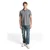 TOM TAILOR DENIM Majica siva/bela