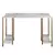 Hanah home Radni sto 125x73,8x60?cm Belo-Zlatni