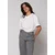 Organic bela majica - Organic boyfriend tee off white