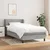 Vidaxl Box spring postelja z vzmetnico svetlo siv 100x200 cm blago