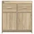 Kreveta Hrast sonoma 75 x 36 x 80 cm Konstruirano drvo