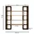 HANAH HOME Polica za knjige CPT6013 200
