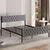 Hanah Home Francuski ležaj Stil, 120x88x200 cm, Sivi