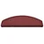 Prostirke za stepenice 15 kom 65x24x4 cm Bordo poluokrugle velike