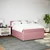 Vidaxl Box spring postelja z vzmetnico roza 160x200 cm žamet
