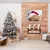 tulup.si Steklena slika Cat Cap Santa Claus 100x70 cm