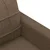 vidaXL Kavč dvosed rjav 120 cm blago