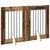 Vrata za pse s postoljem 2 pcs Staro drvo 60 x 80 cm