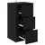 Kreveta s ladicama Crni hrast 40 x 33 x 70 cm Konstruirano drvo