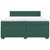 Vidaxl Box spring postelja z vzmetnico temno zelena 200x200 cm žamet