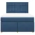 Vidaxl Box spring postelja z vzmetnico modra 140x190 cm blago