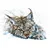 Samolepilna tapeta ris v akvarelni izvedbi - 147x99