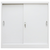 Uredski ormarić s kliznim vratima od metala 90 x 40 x 90 cm sivi