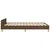 Vidaxl Posteljni okvir brez vzmetnice temno rjav 120x200 cm blago