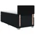 vidaXL Postelja boxspring z vzmetnico Črna 90 x 190 cm Blago