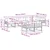 Set vanjskih sofa s jastukom 6 pcs Bijela i antracit Poliester