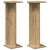 Stalak za biljke 2 pcs Zanatski Hrast 25 x 25,5 x 80,5 cm