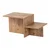 Hanah Home Klub sto Harmony, 80x40x40cm, Braon