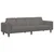 Sofa Svijetlo siva 250 x 77 x 76 cm Kordura tekstil