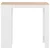 Den Barska miza s polico 110x50x103 cm bela