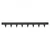 VEVOR Robni robnik 1016x1143x15 mm črn kovinski
