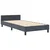 vidaXL vidaXL Postelja Temno Siva 90x200 cm Velur, (22049422)