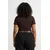 Trendyol Curve Ženska bluza Tbbaw26Af00053, Braon
