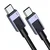 Ugreen Ugreen L512 USB-C na USB-C kabel, 100 W, 5 A, 0,5 m (črn)