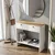 Hanah Home komoda Modera, 90 cm, hrast Sapphire / bela