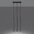 Sollux SL.1272 - Luster na sajli PASTELO 3xG9/8W/230V beton