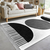 Belo-črna preproga 160x230 cm - Mila Home