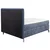 Esposa BOXSPRING POSTELJA 140 cm  x 200 cm , tekstil modra