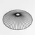 Brilagi - LED plafonski luster CERIA WIRE 1xE27/60W/230V prečnik 26 cm crna