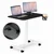 ModernHome mobilni podesivi sto za laptop 70 × 48 cm, visina 71,5–112 cm, crni
