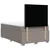 Vidaxl Box spring postelja z vzmetnico taupe 120x200 cm blago