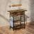 Homestar Stranska mizica 60x298x585 cm rjava