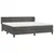 Vidaxl Box spring postelja z vzmetnico temno siva 200x200 cm žamet