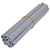 Vrtni zaslon za privatnost PVC 35 x 0,19 m mat svjetlosivi