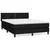 Vidaxl Box spring postelja z vzmetnico črna 140x200 cm blago