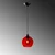 Opviq Luster Benek-20-14301, 20x20x120, IP20, Crno-crveni