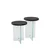 Hanah Home Set klub stolova Serenity 2, 2 komada, Antracit