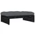 Vrtni tabure crni 120 x 80 cm od masivne borovine