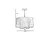Opviq Luster Bambu 06, 45 cm, E27, 40W, Sivi